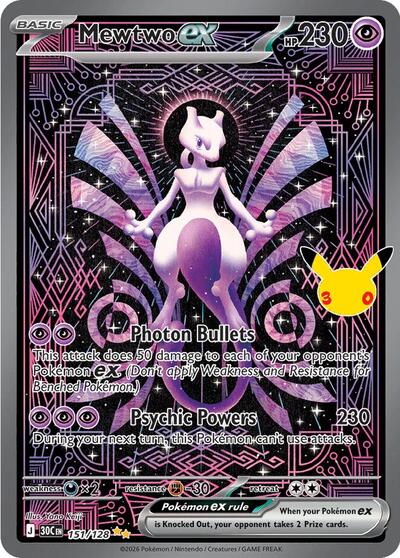 30C: Mewtwo ex - 151/128 (Holofoil)