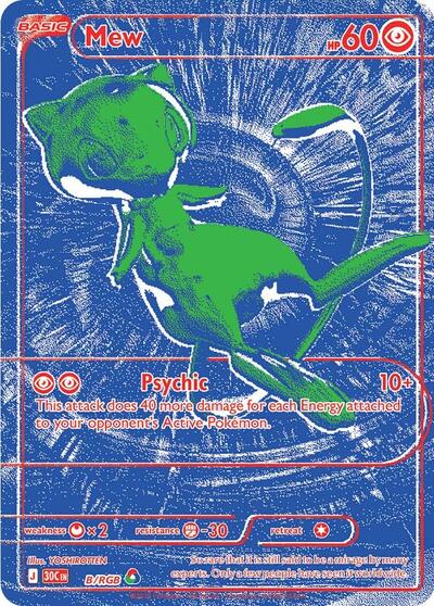 30C: Mew - B/RGB (Holofoil)