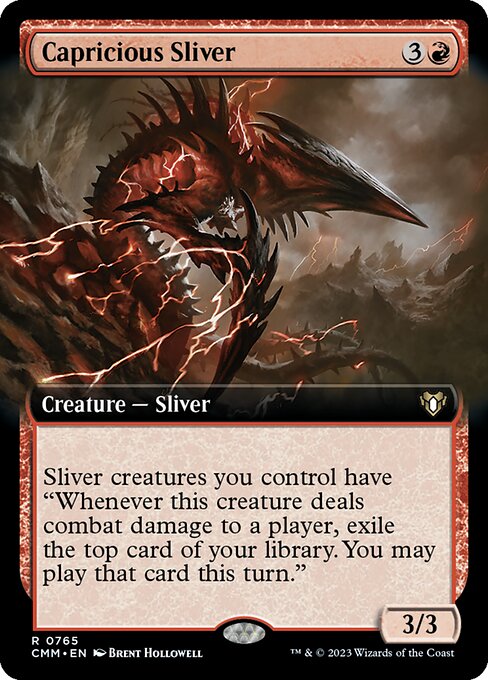 CMM: Capricious Sliver (Extended Art) (Foil)