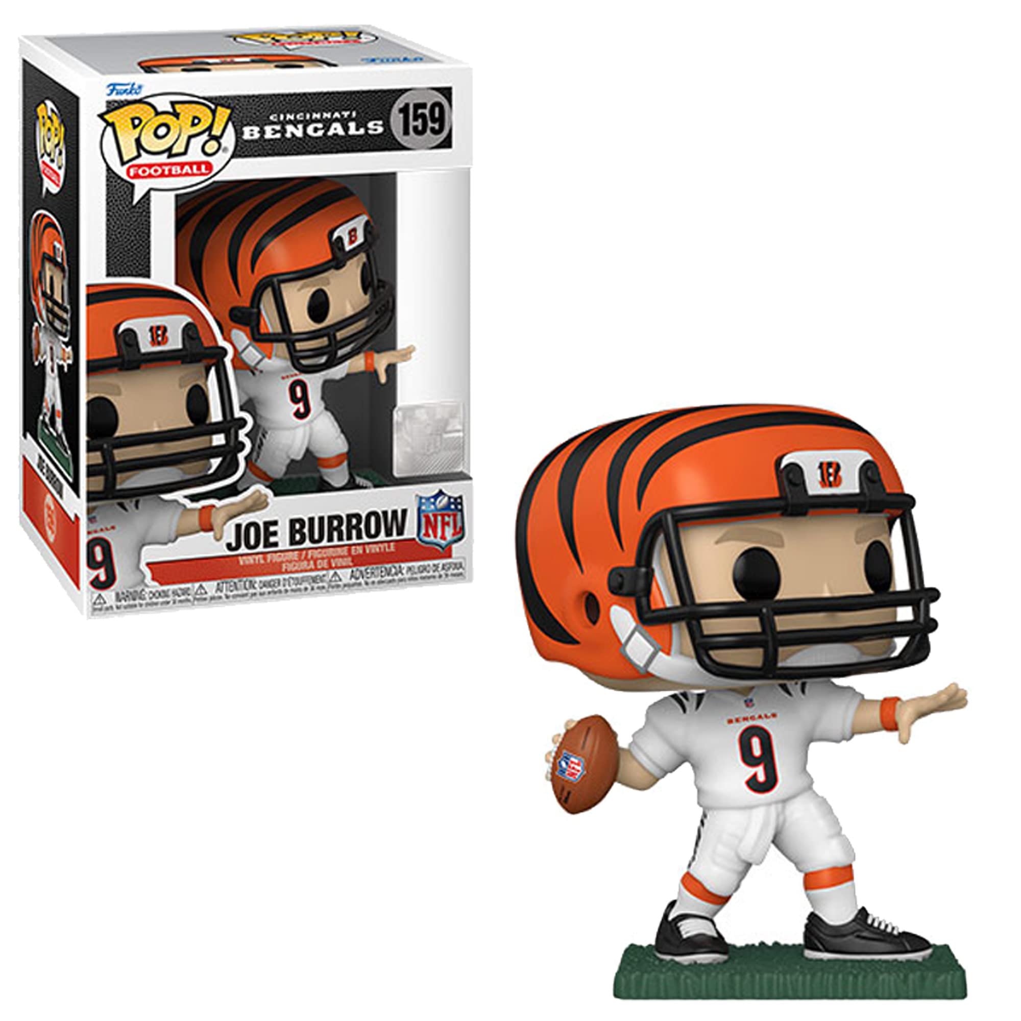 NFL: Cincinnati Bengals - Joe Burrow (Away Uniform) Pop! Vinyl Figure (159)