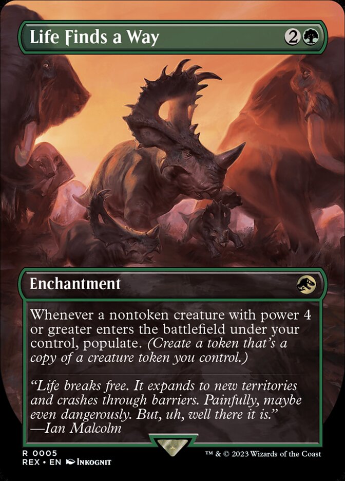 Life Finds a Way (Borderless) [Foil] :: REX