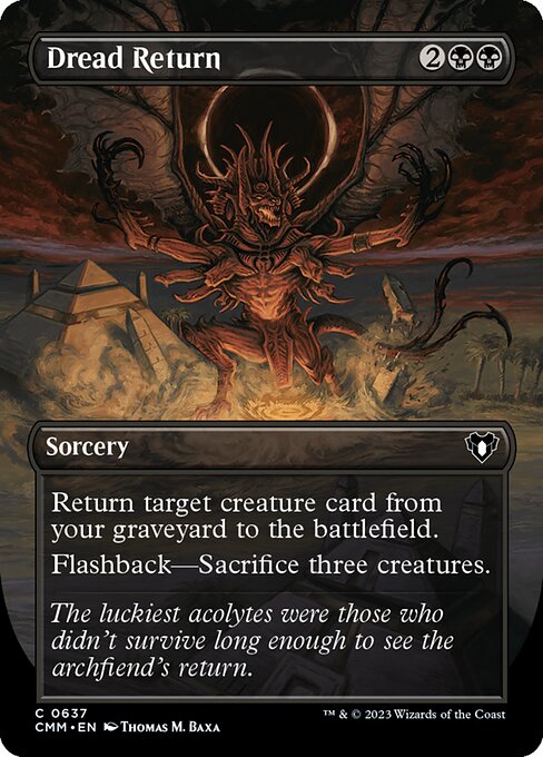 CMM: Dread Return (Borderless) (Foil)
