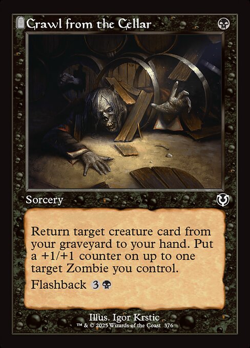 INR: Crawl from the Cellar (Retro Frame)