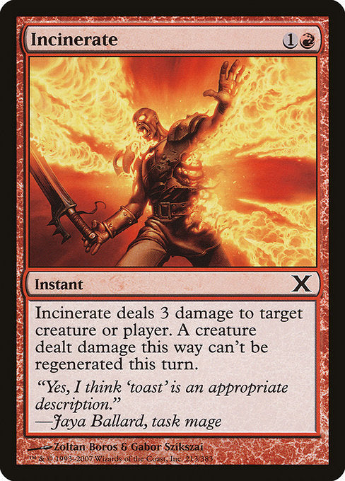 10E: Incinerate (Foil)