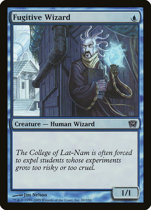 9ED: Fugitive Wizard (Foil)