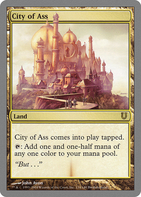 UNH: City of Ass (Foil)
