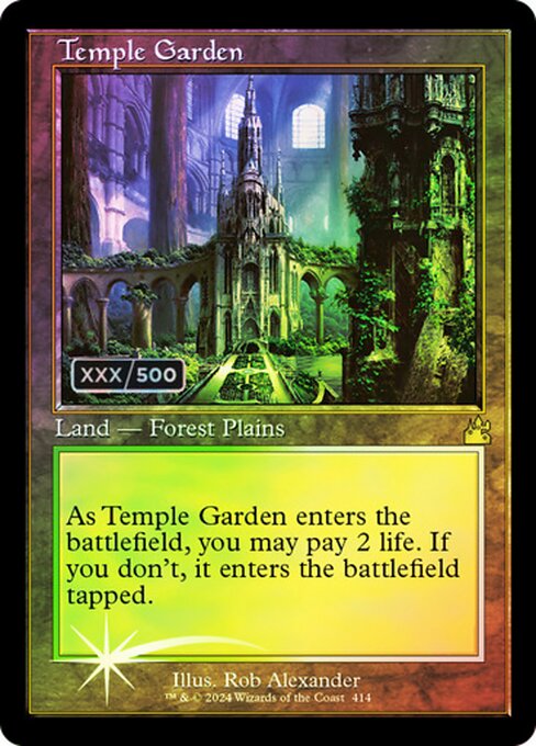 RVR: Temple Garden (Retro Frame) (Serial Numbered) (Foil)