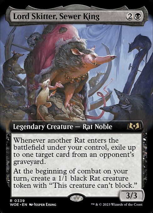 WOE: Lord Skitter, Sewer King (Extended Art) (Foil)