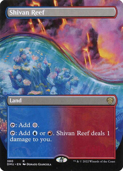 DMU: Shivan Reef (Borderless) (Foil)