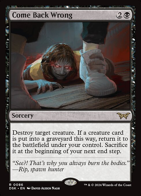 DSK: Come Back Wrong (0086) (Foil)