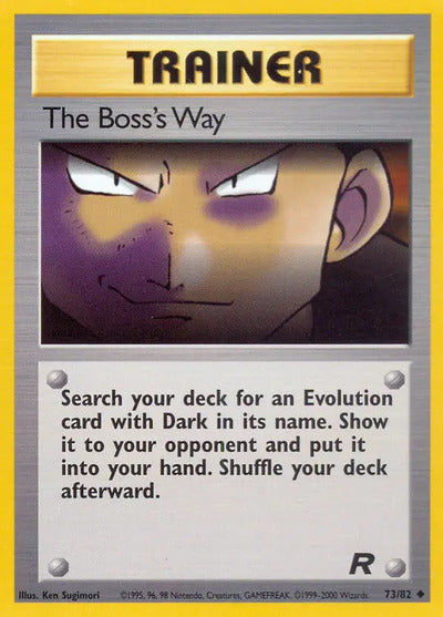 The Boss's Way 73/82 Unlimited Team Rocket