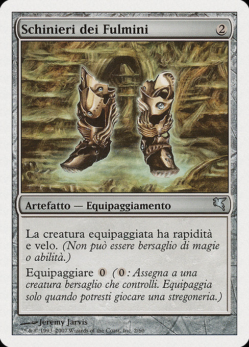 PSAL: Lightning Greaves (Italian) - "Schinieri dei Fulmini"