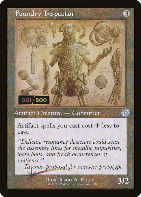 BRR: Foundry Inspector (Schematic) (Serial Numbered) (Foil)