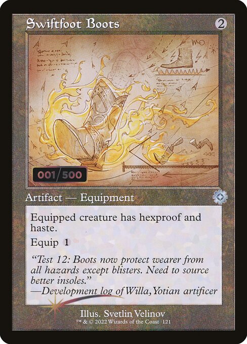 BRR: Swiftfoot Boots (Schematic) (Serial Numbered) (Foil)