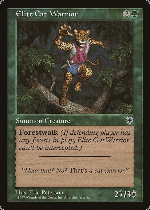 POR: Elite Cat Warrior (Flavor Text)