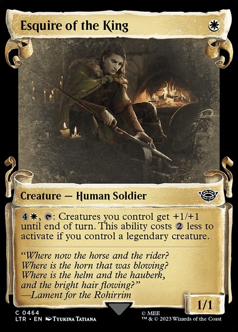 LTR: Esquire of the King (Showcase Scrolls)