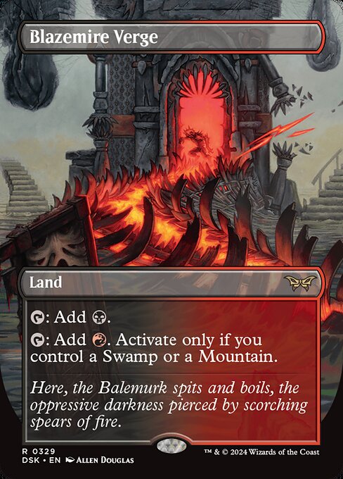 DSK: Blazemire Verge (Borderless) (Foil)