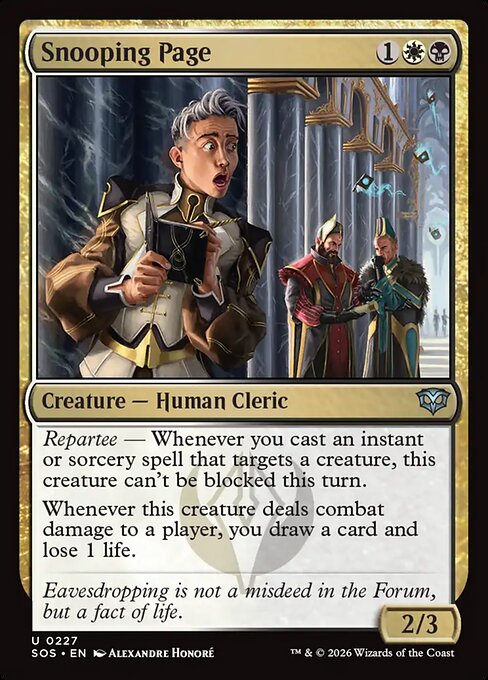 SOS: Snooping Page (Foil)