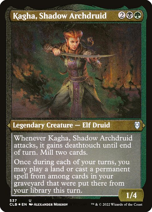 CLB: Kagha, Shadow Archdruid (Foil Etched)