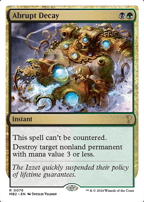 MB2: Abrupt Decay (White Border)