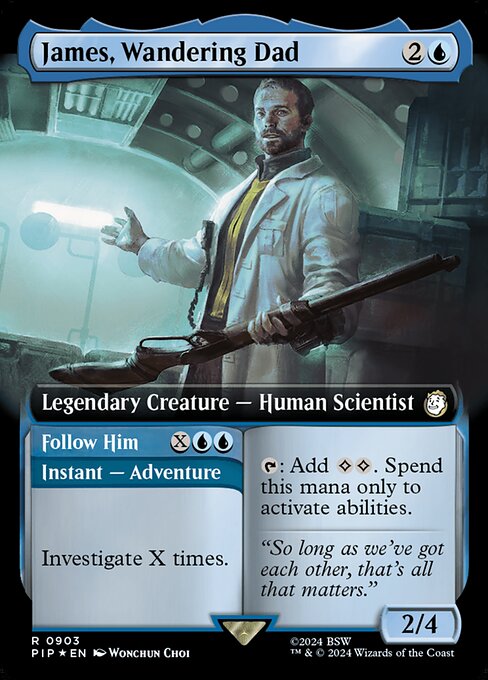 PIP: James, Wandering Dad (Extended Art) (Surge Foil)