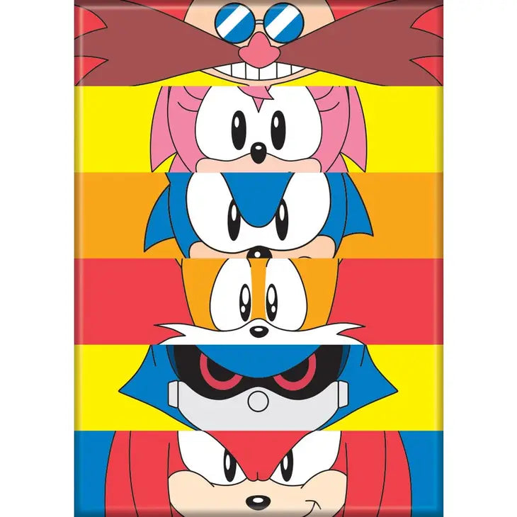 Sonic, Amy, Rose, Tails, Knuckles, Dr Eggman Magnet