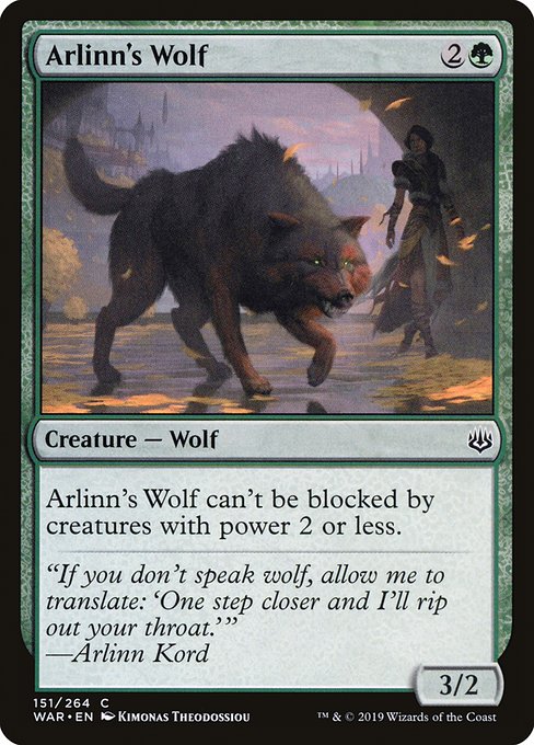 WAR: Arlinn's Wolf (Foil)