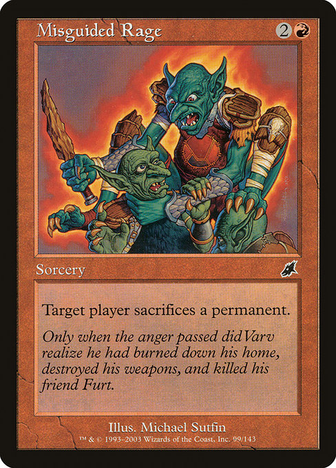 SCG: Misguided Rage
