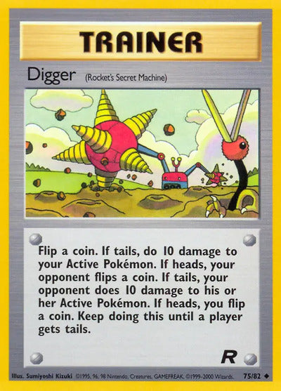 Digger (Rocket's Secret Machine) 75/82 Unlimited Team Rocket