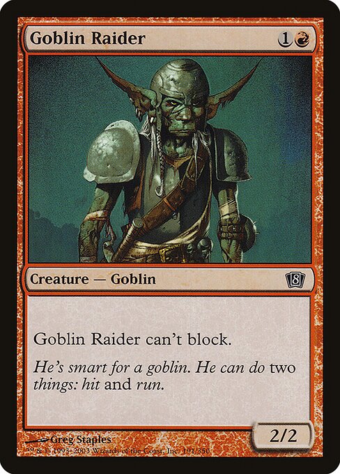 8ED: Goblin Raider (Foil)
