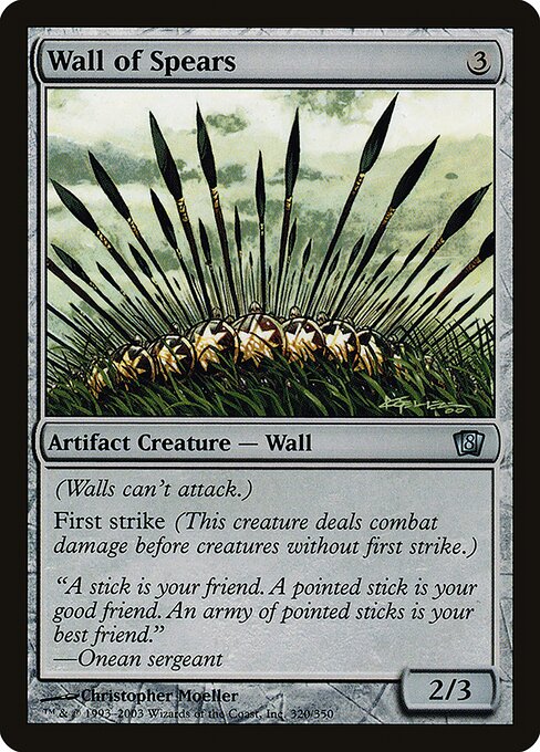 8ED: Wall of Spears (Foil)