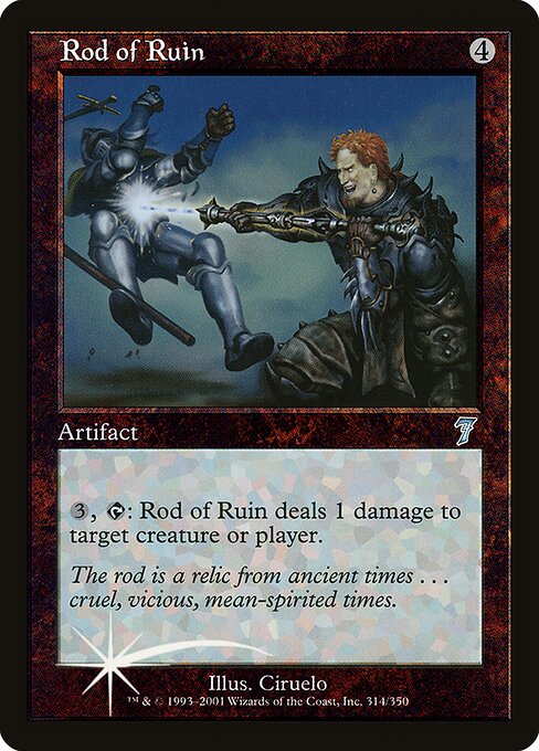 7ED: Rod of Ruin (Foil)