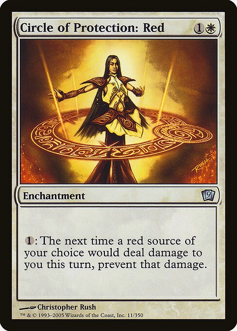 9ED: Circle of Protection: Red (Foil)