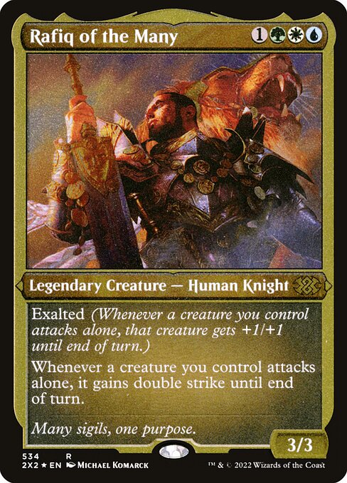 2X2: Rafiq of the Many (Foil Etched)