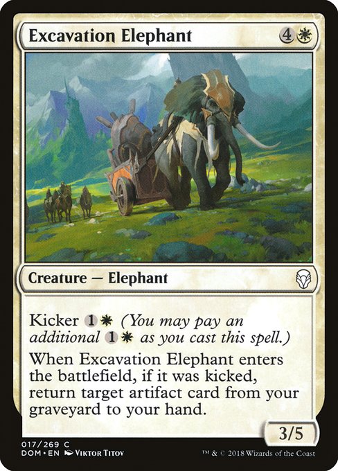 DOM: Excavation Elephant