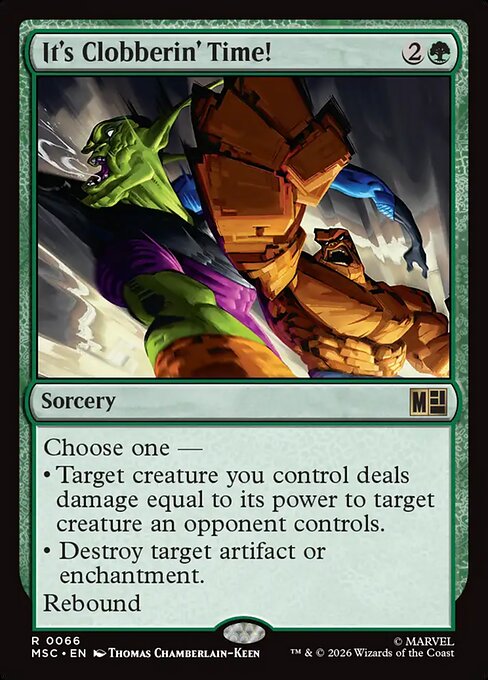 MSC: It's Clobberin' Time!