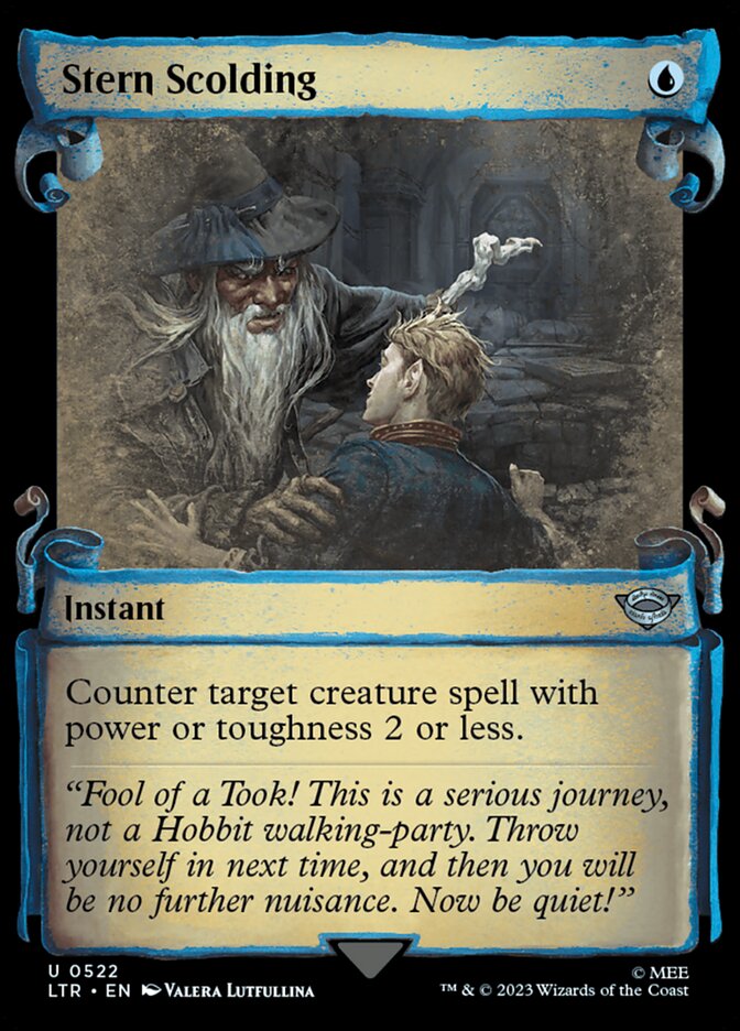 Stern Scolding (Showcase Scrolls) [Foil] :: LTR