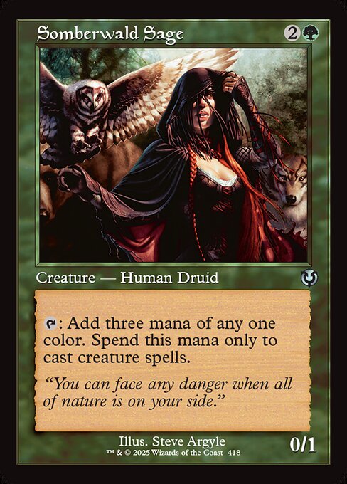 INR: Somberwald Sage (Retro Frame) (Foil)