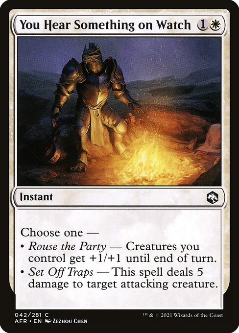 AFR: You Hear Something on Watch (Foil)