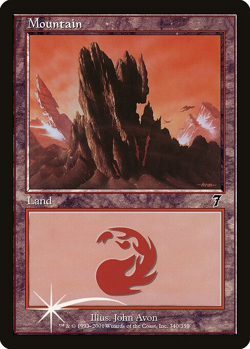 7ED: Mountain (340) (Foil)