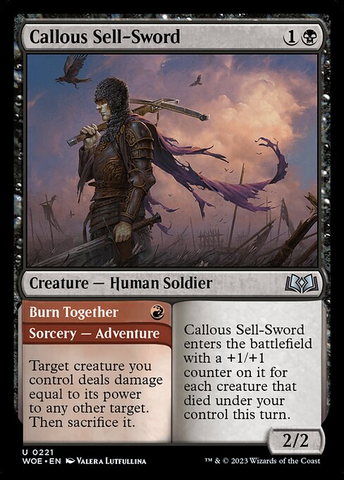 WOE: Callous Sell-Sword (Foil)