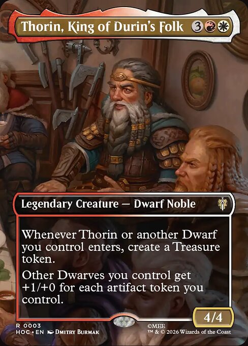 HOC: Thorin, King of Durin's Folk (Borderless) (Foil)