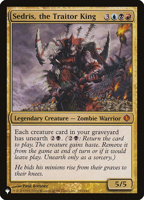 PLST: Sedris, the Traitor King