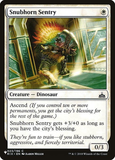 PLST: Snubhorn Sentry