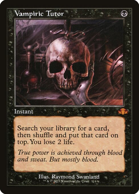 DMR: Vampiric Tutor (Retro Frame) (Foil)