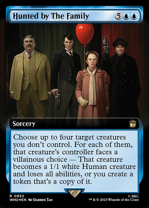 WHO: Hunted by The Family (Extended Art) (Surge Foil)