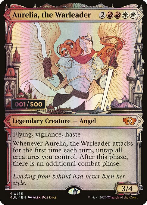 MUL: Aurelia, the Warleader (Serial Numbered) (Foil)