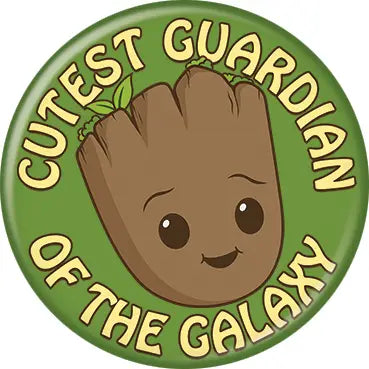 Marvel Comics I Am Groot Cutest Guardian Button