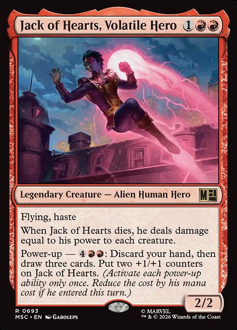 MSC: Jack of Hearts, Volatile Hero