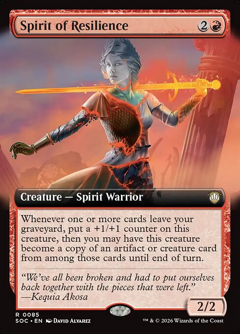 SOC: Spirit of Resilience (Extended Art)